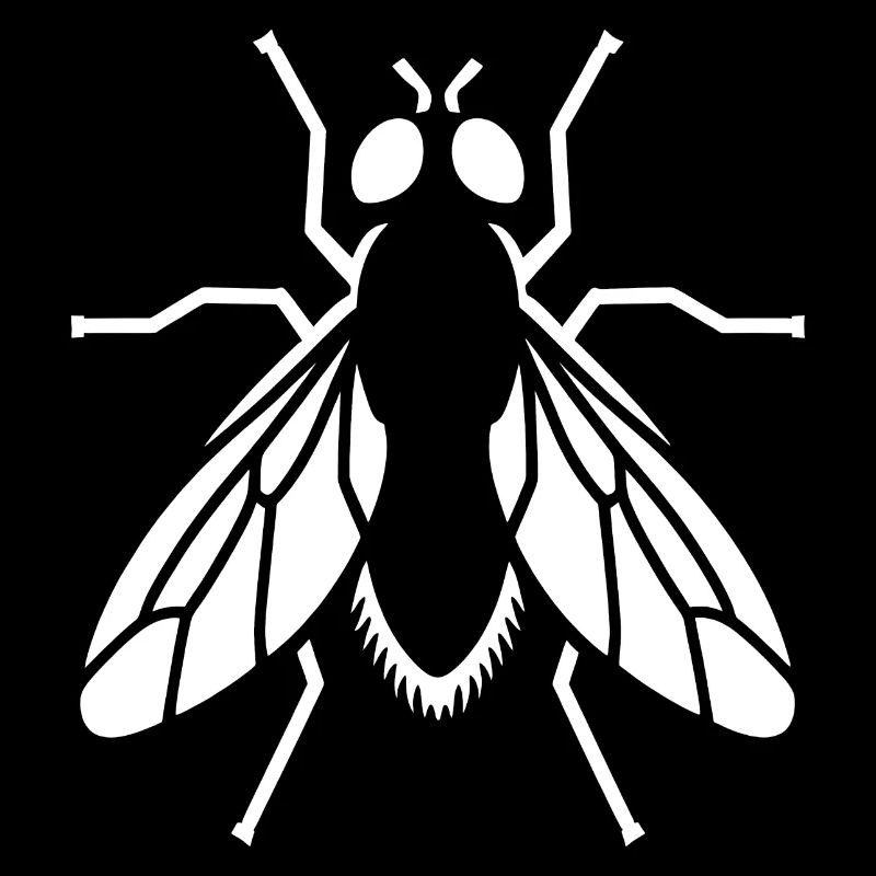Bow Tie Insect Silhouette Minimalist Simple