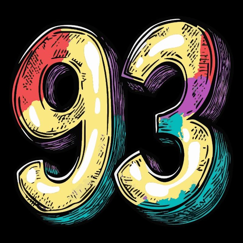 93 Number Symbol