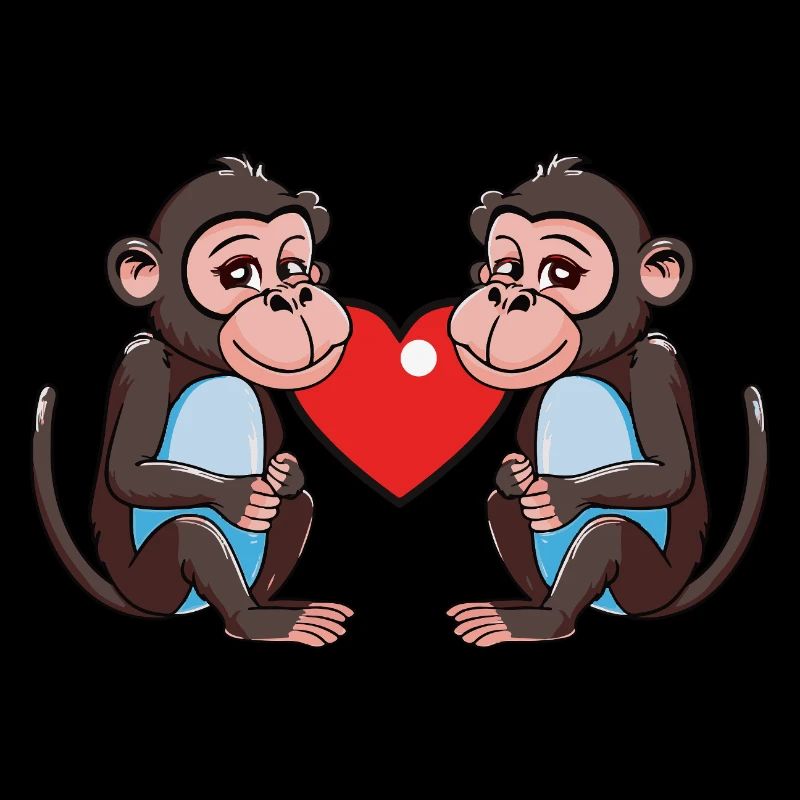 Coeur de Singe Saint-Valentin