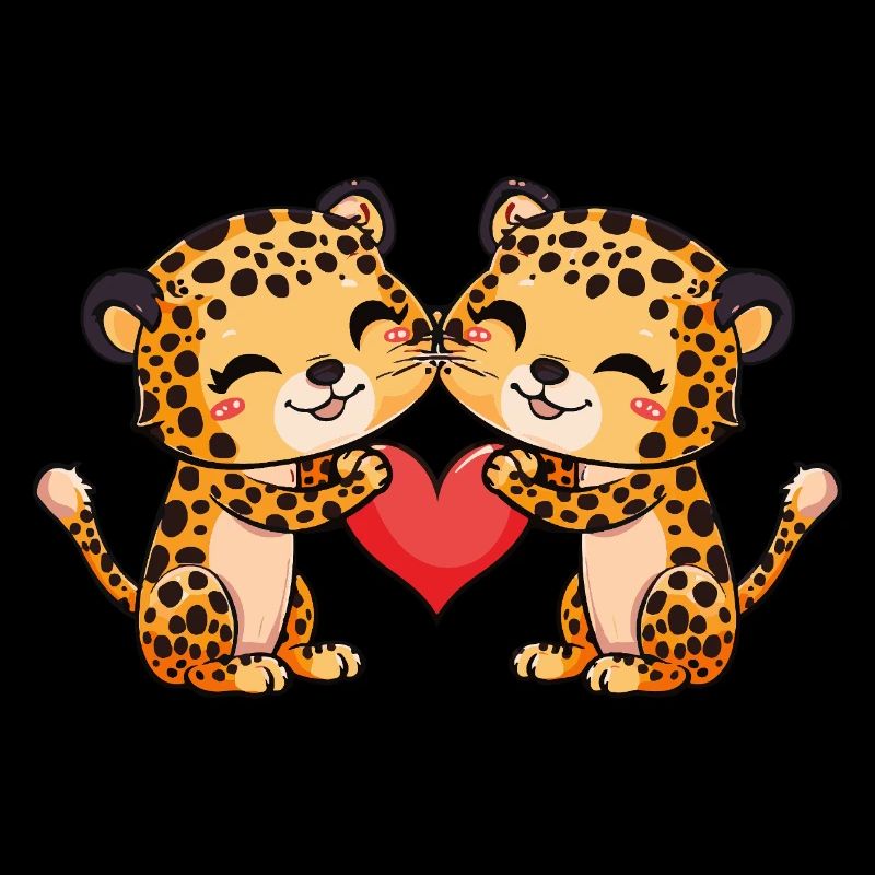 Leopard Paar Valentinstag