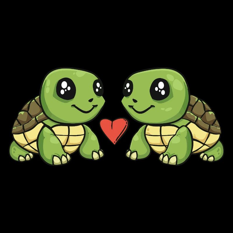 Turtle Couple Valentine's Day