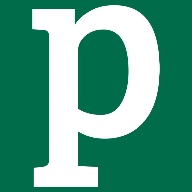 Buchstabe p "p" weiß