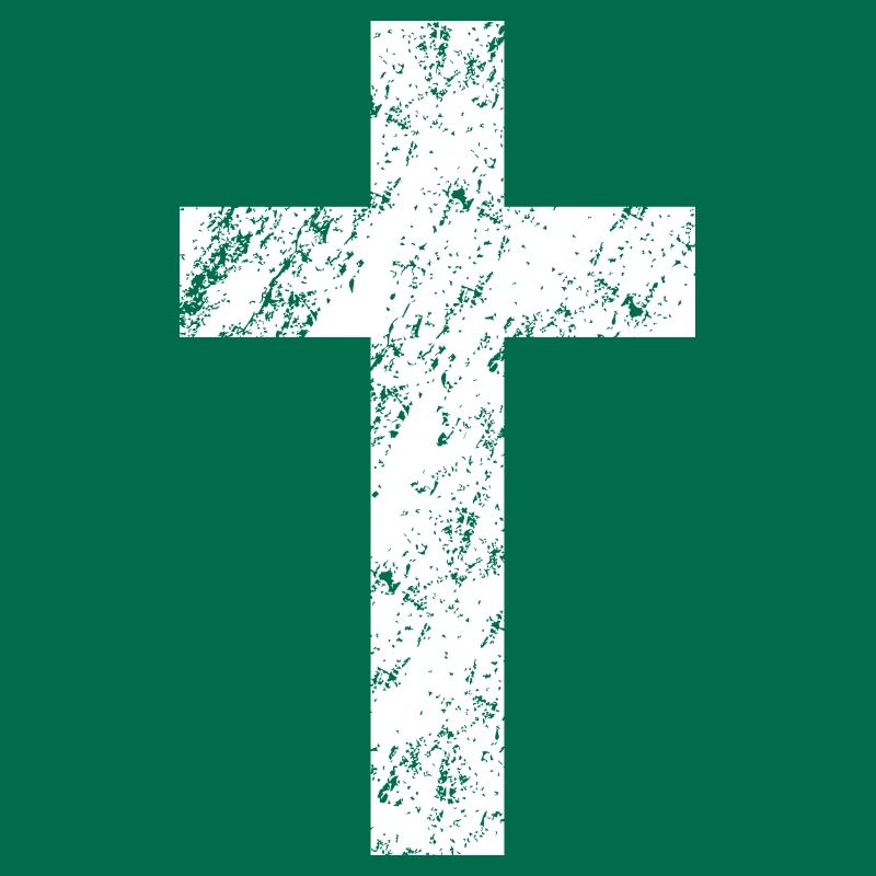 Croix chrétienne avec un effet usé