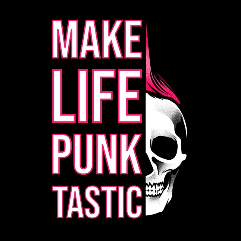Cooler Punkt Spruch Leben in Pink Geschenk Idee