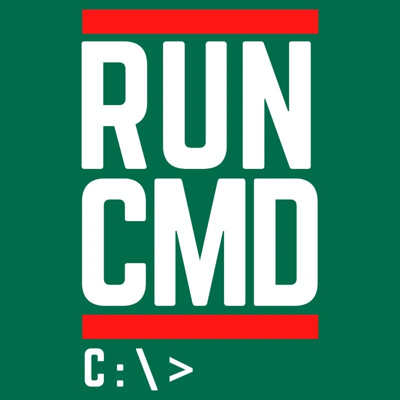 Run CMD Lustiger Spruch Informatik Nerd Code