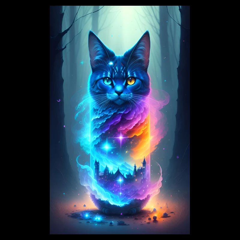 Magical Forest Cat