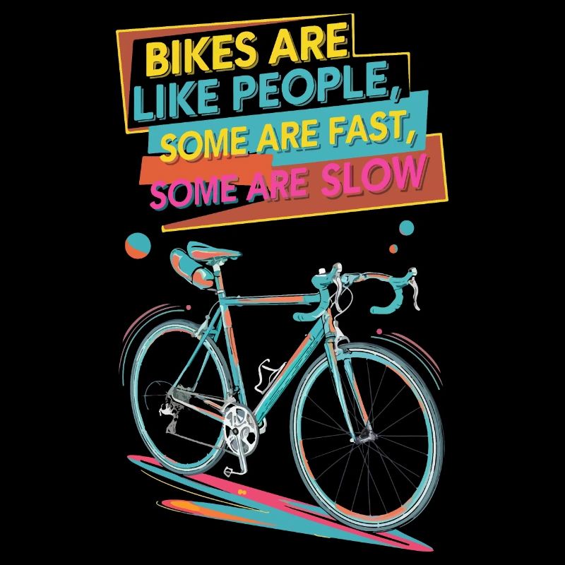 Colourful Bicycle Motivational Design