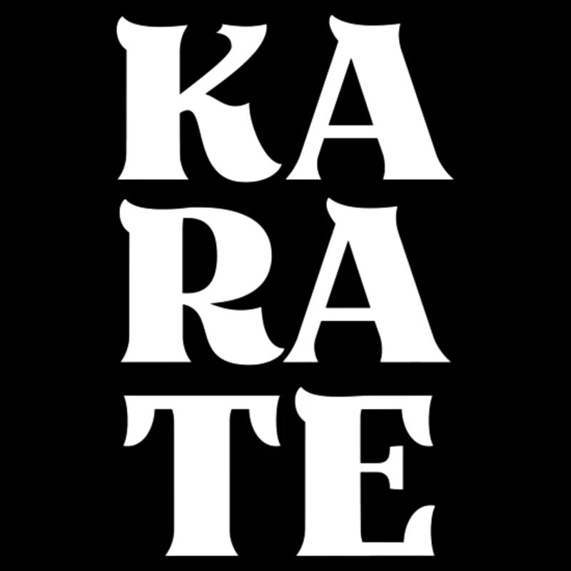 Karate große Buchstaben japanisch Karateka