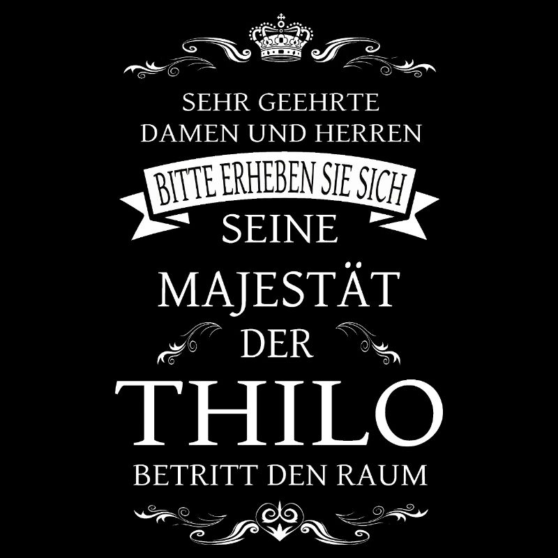Sa Majesté Thilo entre dans la salle