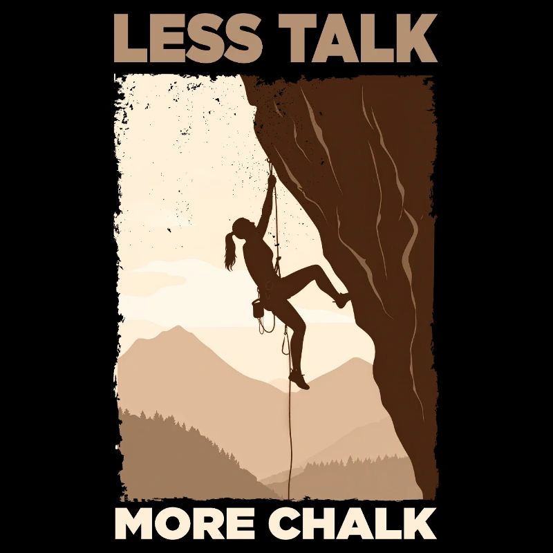Climber Silhouette Motivational Design