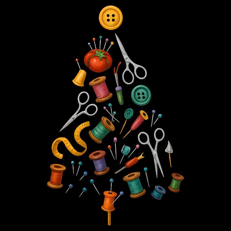 Sewing Christmas Tree Design