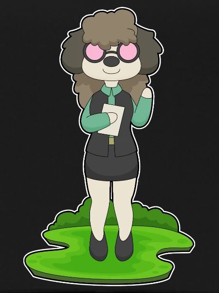 Dog Secretary Glasses Office
