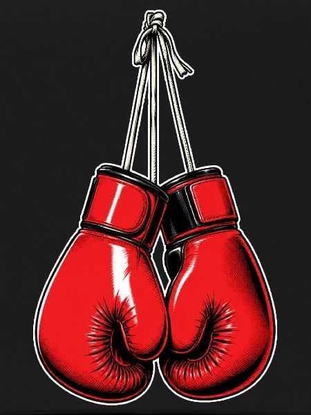 Rote Boxhandschuhe – Boxing & Fight
