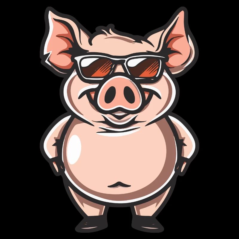 Cochon Bande dessinée cool