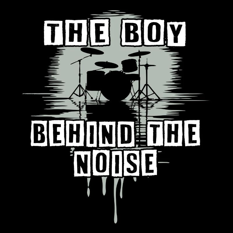 Drummer Boy Schlagzeuger Drumset Silhouette
