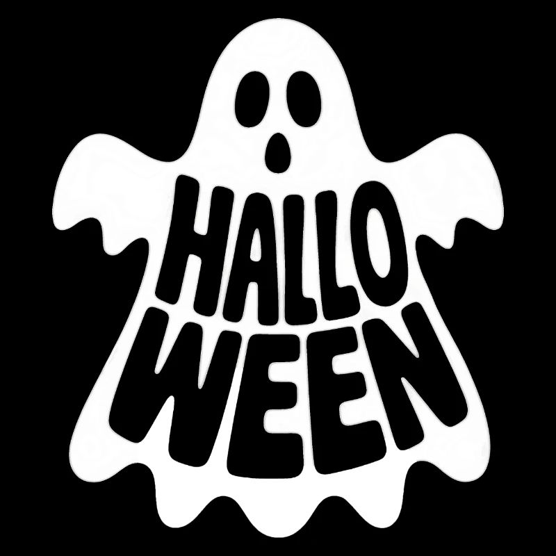 Halloween Ghost - Cool Spooky Logo