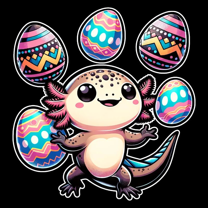 Oeufs de Pâques Axolotl Juggler