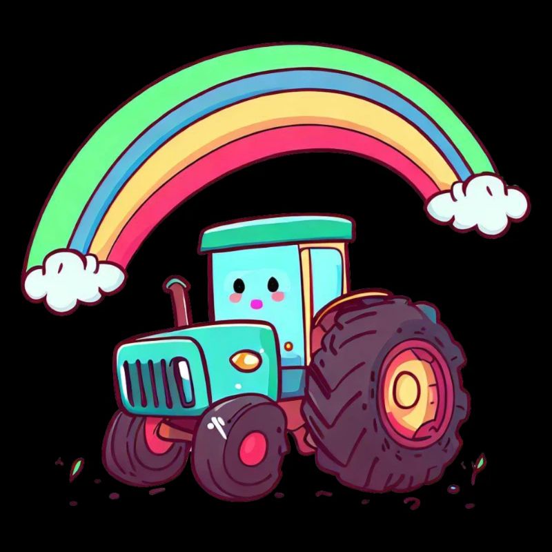 Tracteur arc-en-ciel