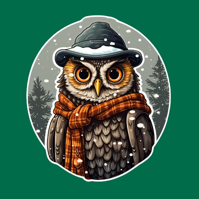 "Schneezauber mit Eulenblick"