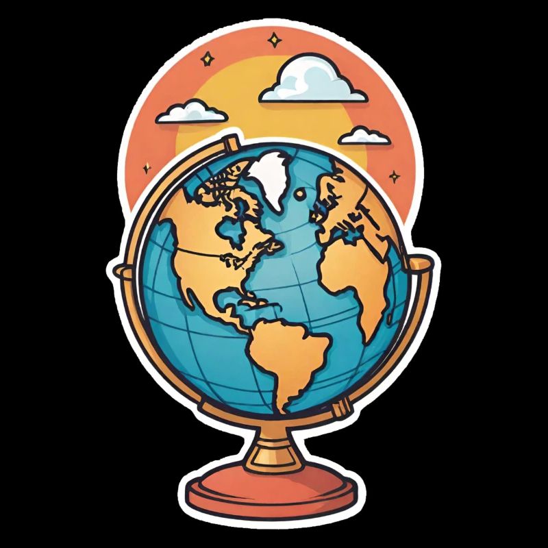Globe stylisé