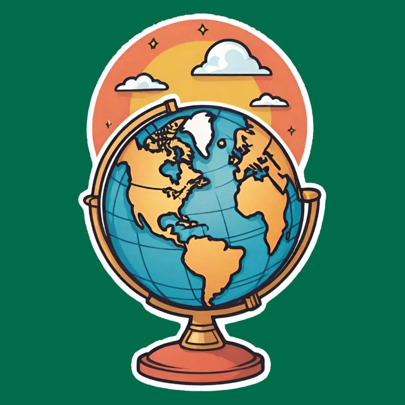 Globe stylized