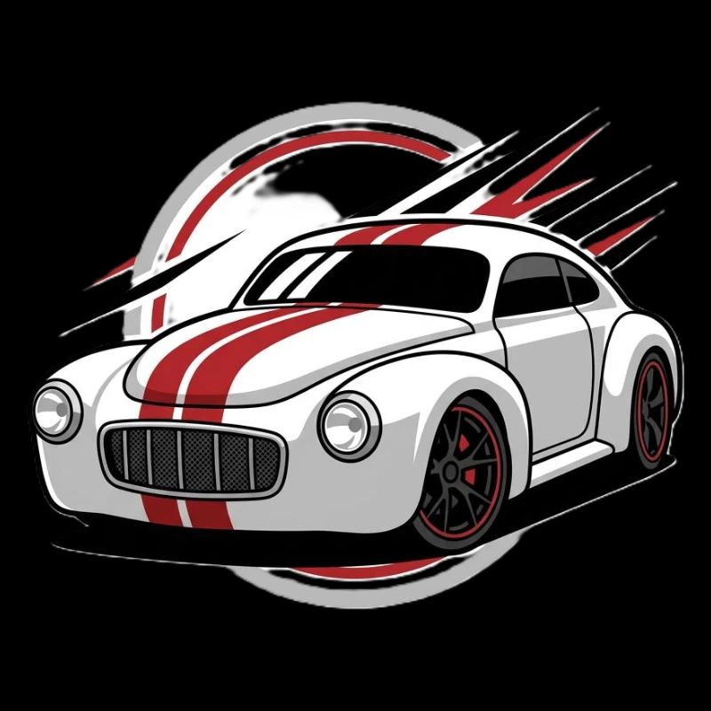 Racing classic with red stripes