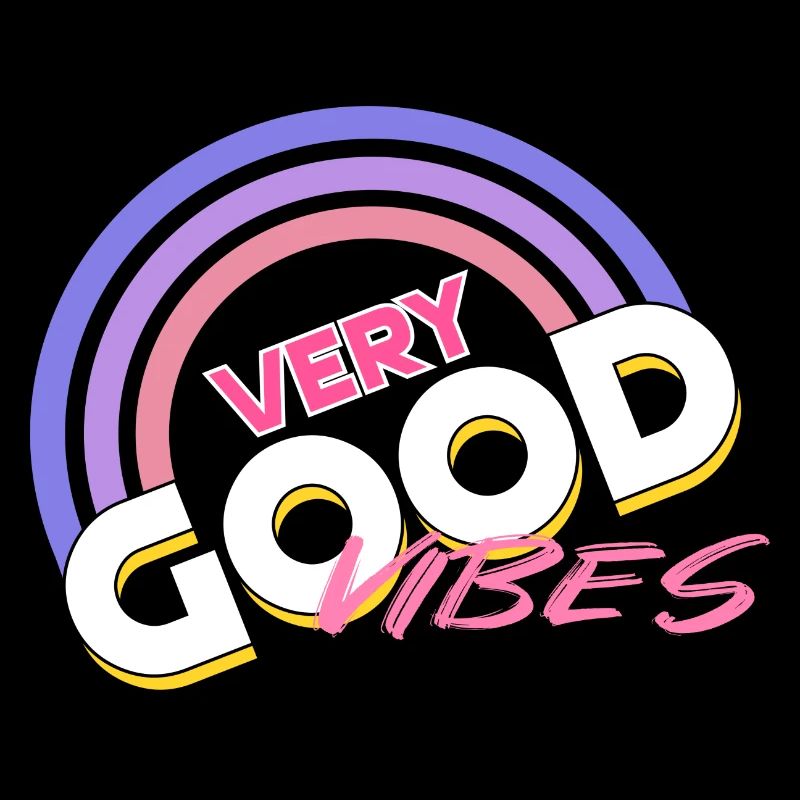 good vibes Regenbogen