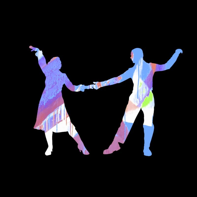Danse De Couple, Danseur, Danse, Graffiti, Couple