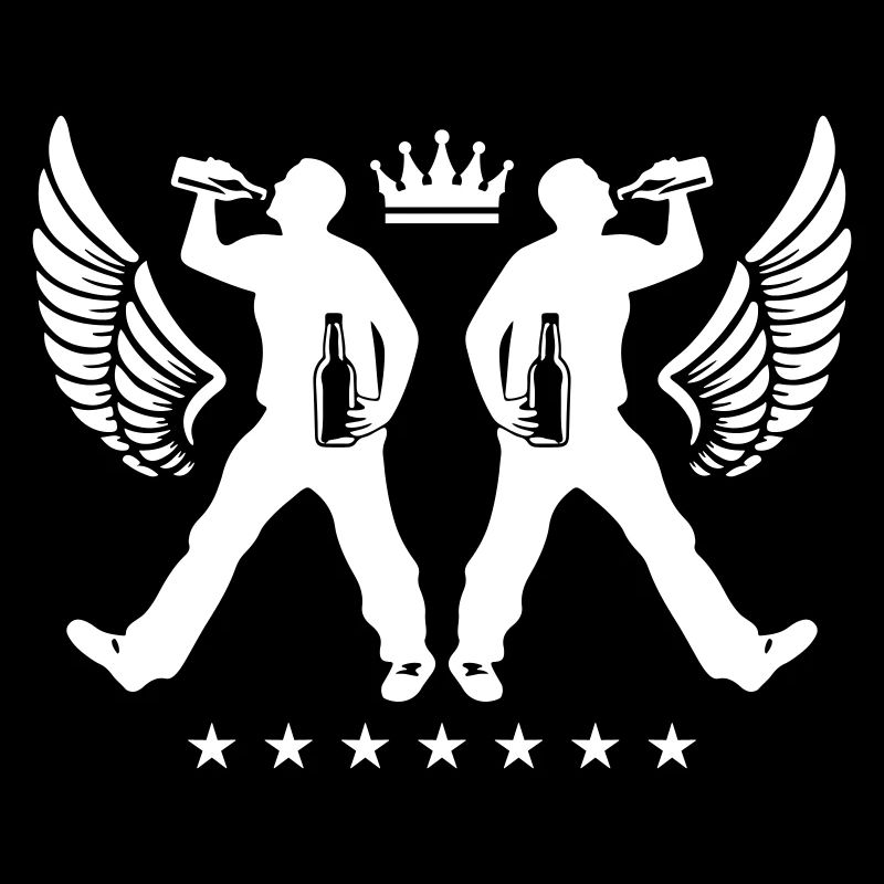 Drinking Bier Silhouette