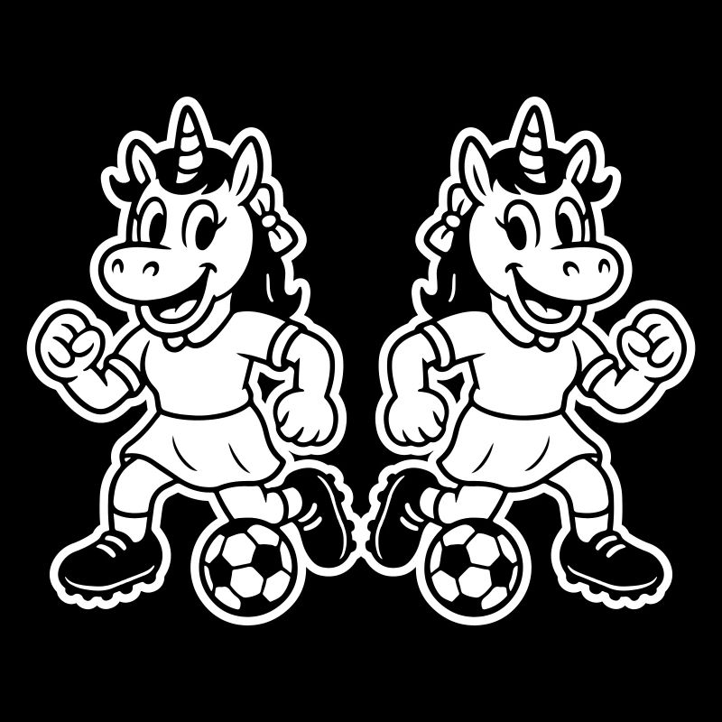 Fussball Einhorn Lustig