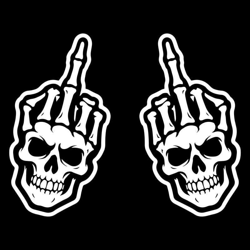 Middle Finger Skeleton Hand