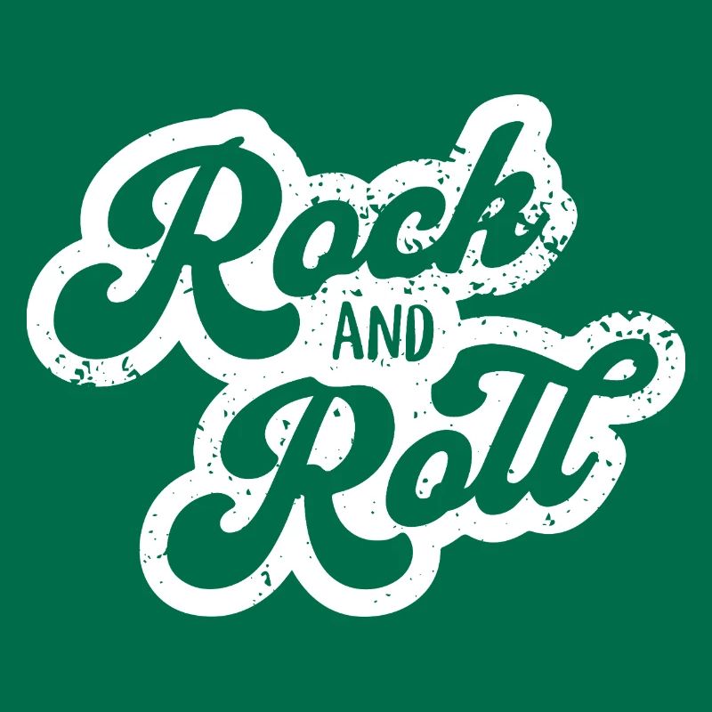 Conception de typographie rétro rock and roll