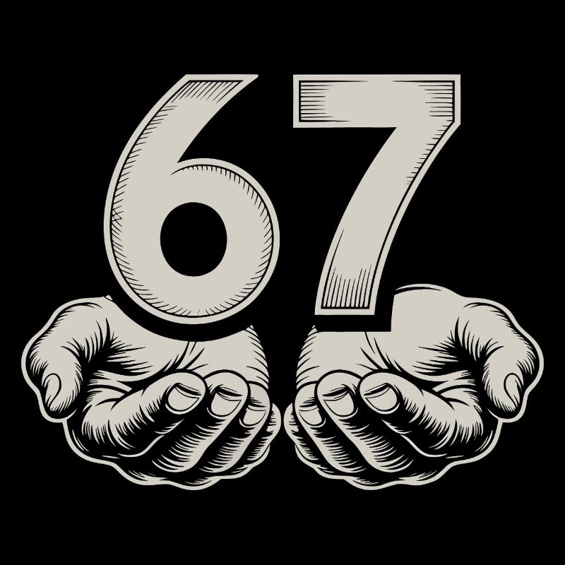 Funny 67 Meme Hands Gen Alpha Humor