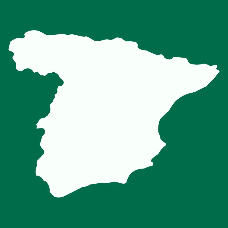 Spanienkarten Silhouettedesign