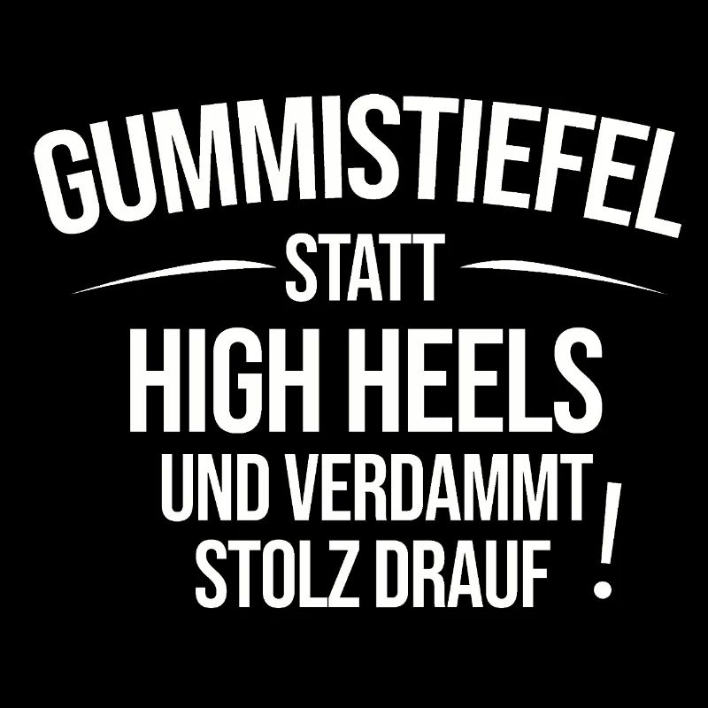Gummistiefel statt High Heels