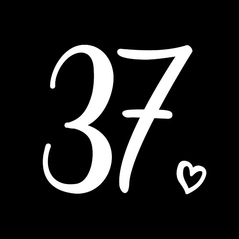 Numéro mignon 37, 37 ans, 37e cadeau d'anniversaire
