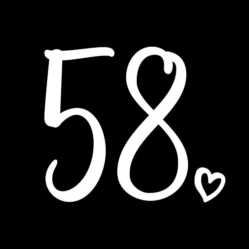 Mignon numéro 58, 58 ans, cadeau de 58e anniversaire