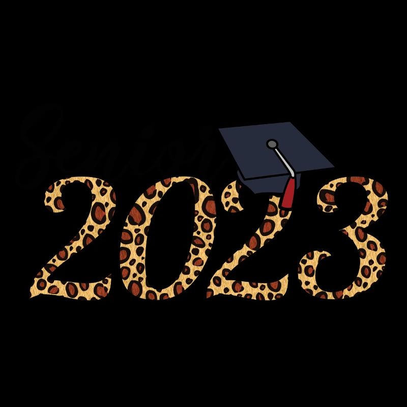 Senior 2023 Leopard Skin Graduated Graduation Gift