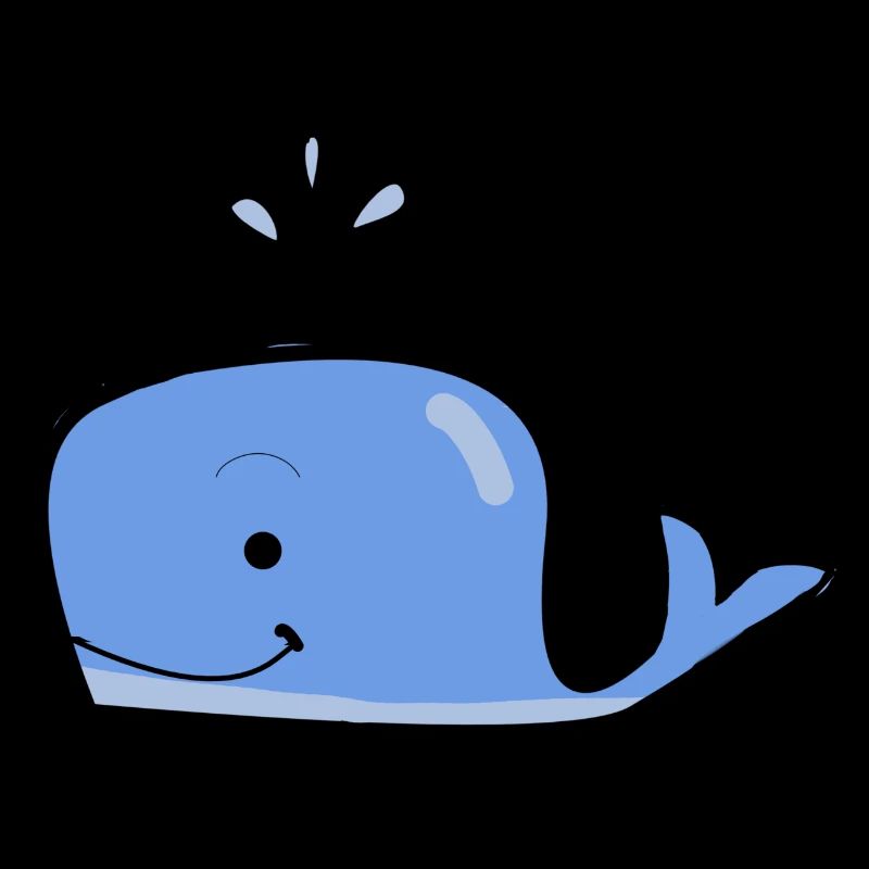 Niedlicher Blauwal