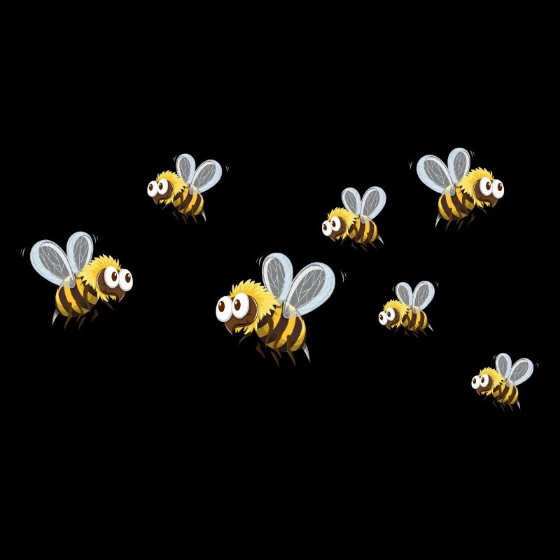 Hobby beekeeper and bee colony Beekeeper loves honey bee