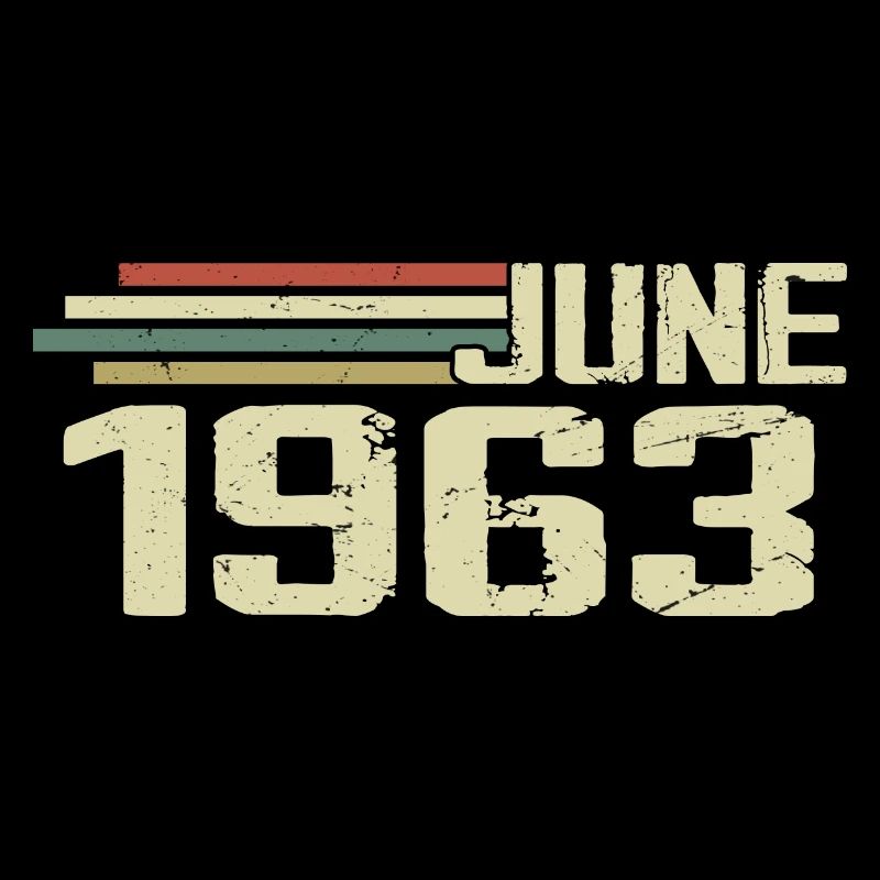 Juni 1963 Jahrestag Juni 1963 Juni 1963 Geburtstag