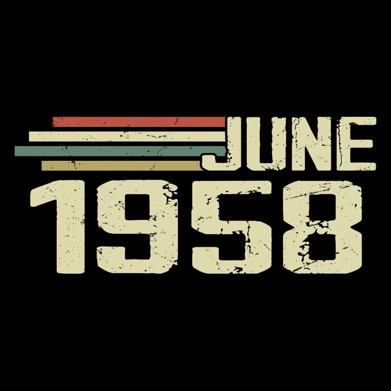 Juni 1958 Jahrestag Juni 1958 Juni 1958 Geburtstag