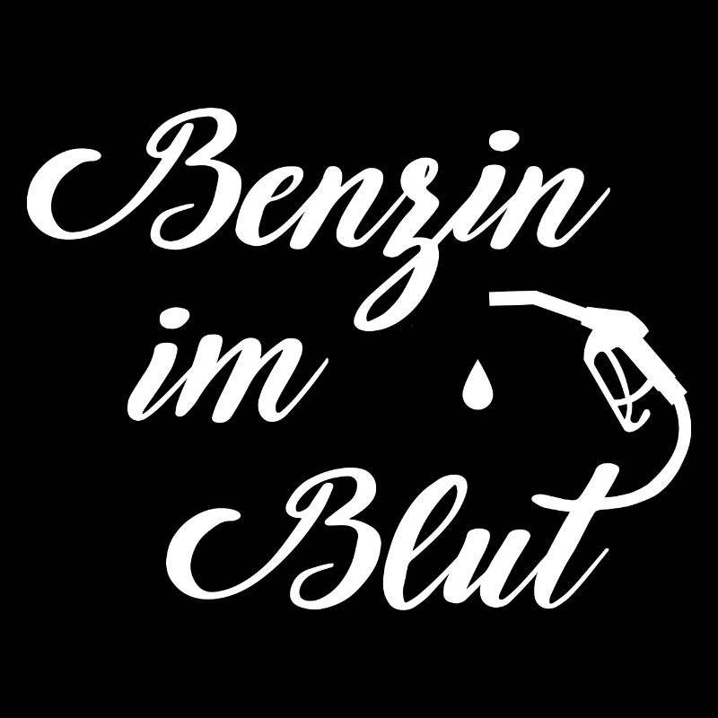 Benzin im Blut Spruch Motorrad Auto Tuning