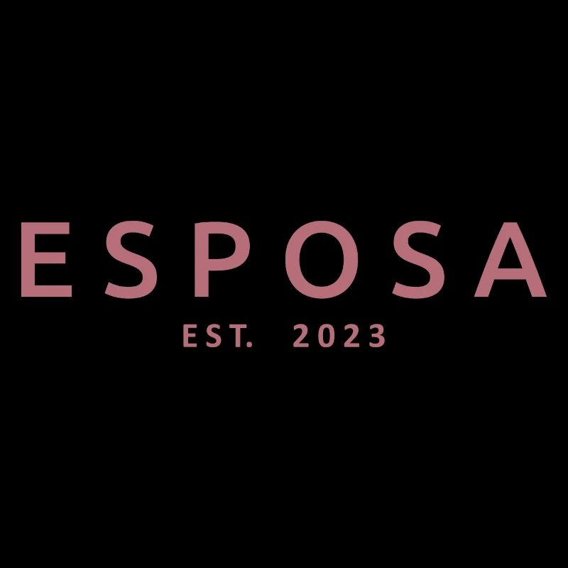 Esposa Est. 2023 Ehefrau wird Braut Paar Hochzeit