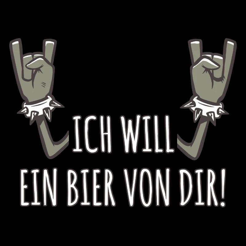 Pommesgabel Spruch Ich Will Ein Bier Von Dir
