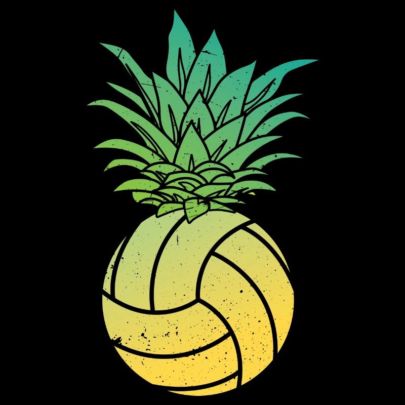 Pineapple Volleyball Funny Tropical Fruit Gift