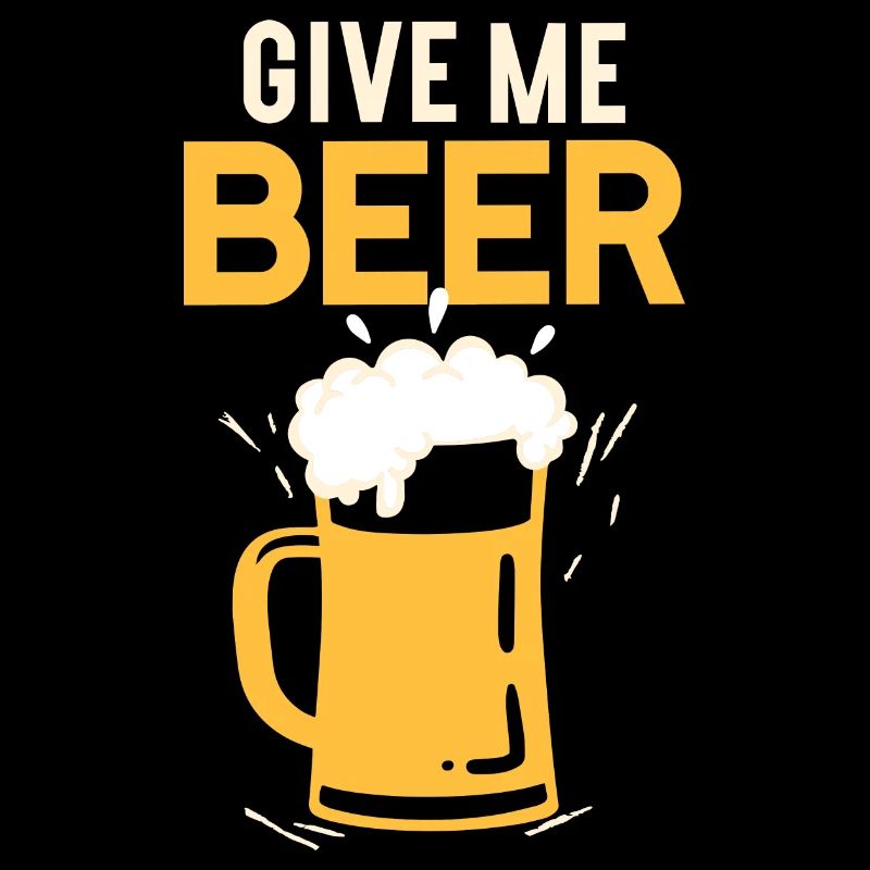 Gib mir Bier Trinkspruch Maßkrug Bierglas Geschenk