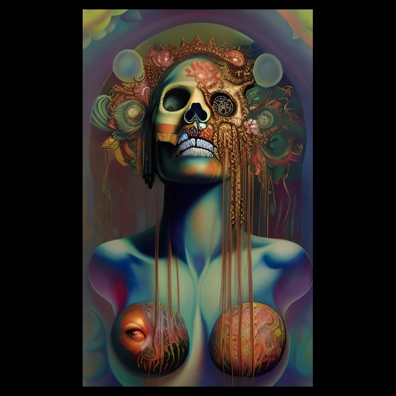 Beautiful fantasy Skull
