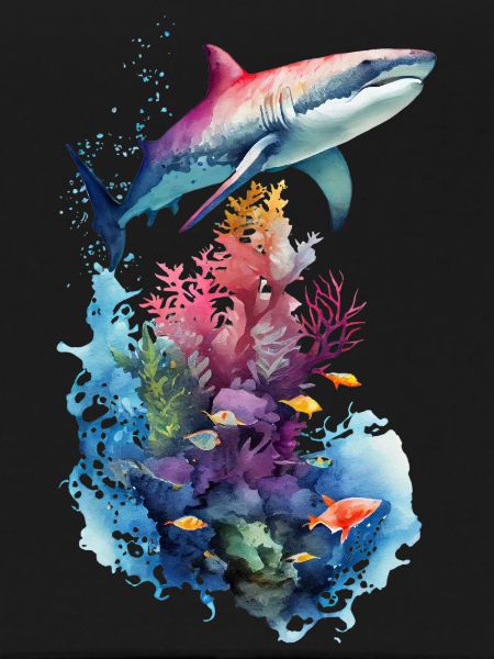 Shark Ocean Landscape