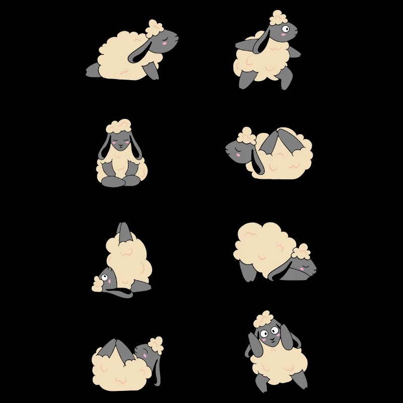 Moutons de yoga